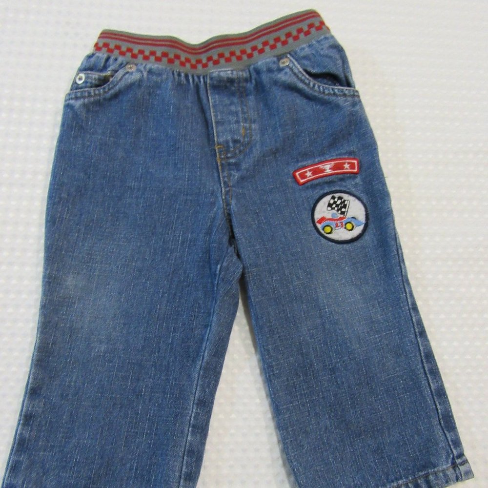 Baby Boys Jeans elastic wait 12 Months Teddy's Choice